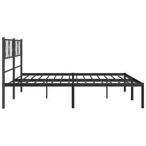 Base de Cama Doble de Metal, Acero con Recubrimiento en Polvo Negro, Acabado Negro Elegante - Product Image 6