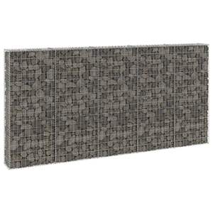 Galvanised Steel Gabion Wall with <b>Covers</b> 118.1x11.8x59.1 <b>for</b> <b>Fencing</b> Trellis & Gates - Product Image 1