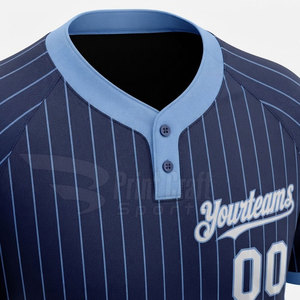Factory Direct Supply Short Sleeve <b>Baseball</b> Two Button Shirts Sport Wear <b>Baseball</b> Two Button Shirts - Product Image 5