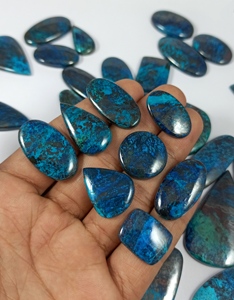 MAHNAJ GEMS High Quality Natural Blue Azurite Shattuckite Loose Gemstone Polished Cabochon Lots for Custom Jewelry JAIPUR INDIA - Product Image 1