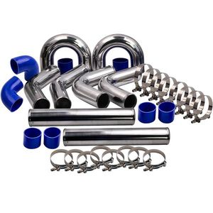 Kit Universale di Tubi in Alluminio per Intercooler Turbo con Tubi in Silicone e Morsetti - Product Image 1