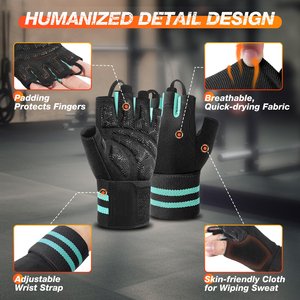 Lightweight CrossFit Hand High Intensity Grips for Gymnastics <b>Pull</b> <b>Up</b> Protection for Palm Fingers Durable Microfiber Material - Product Image 2