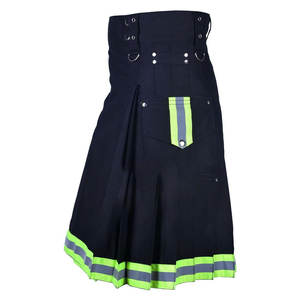 Kilts de travail pour hommes en coton faits à la main pour pompiers écossais, avec deux poches cargo - Product Image 3