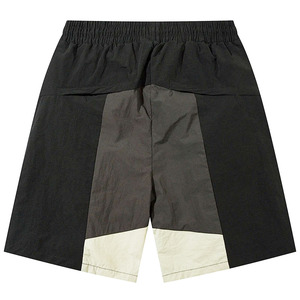 Black Charcoal Gray <b>Cargo</b> <b>Shorts</b> Zip Pockets Elastic Waist <b>Long</b> Drawstring Custom Logo Streetwear OEM Clothing Casual <b>Shorts</b> - Product Image 4