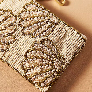 Porte-monnaie populaire fait main perlé avec anneau détachable pour le rangement d'argent et de cartes lors des matchs sportifs, idéal pour la broderie - Product Image 6