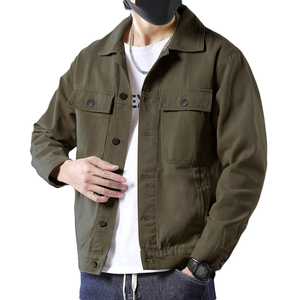 Mens Denim Jacket Moisture Wicking Lining Long Sleeve Jean Coat Breathable Performance Fabric For Active Outdoor Lifestyle Wear - Product Image 3