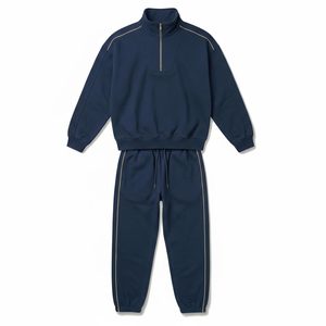 Custom logo Men Women Fleece Tracksuit Sweatsuit Unisex Plain Sports 100% Cotton <b>Jogger</b> Sweat Suit Sweatpants Hoodie <b>Set</b> - Product Image 4