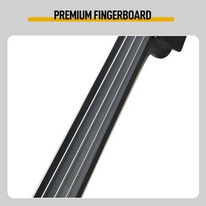 Violoncello Elettrico Professionale 4/4 con Custodia, Arco, Resina e Cavo per Auricolari, Materiale Fondo/Fasce in Compensato/Acero - Product Image 5