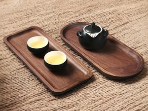 Hammont Wooden <b>Nested</b> Serving Trays 5 Piece Rectangular Tray Set with Cut-Out Handles Perfect for Crafts Kitchen & Dining Decor - Product Image 2