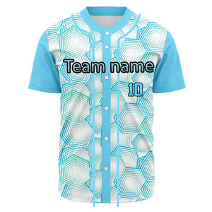 Uniforme de baseball de conception nouvelle, fabriqué en usine, à bas prix, imprimé par sublimation, maillot de baseball vierge, vêtements de baseball et de softball - Product Image 5