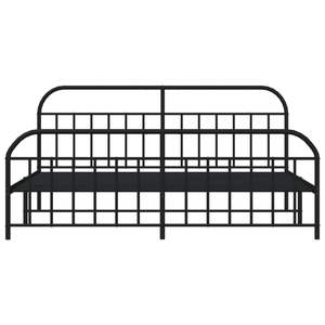 Cadre de lit en acier noir thermolaqué pleine grandeur – Catégorie de produits : Lits métalliques - Product Image 6