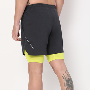 <b>Men</b>’s Outdoor Running Double <b>Shorts</b> Breathable Athletic <b>Shorts</b> with Built-in <b>Compression</b> - Product Image 5