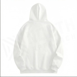 Sweat à capuche oversize pour homme North Approach, en coton blanc tricoté, décontracté, avec poche avant, coupe classique, pour l'automne - Product Image 2