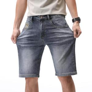 Pantalones Cortos de Mezclilla para Hombre, 100% Algodón, Cintura Elástica, Casuales, Transpirables, de Verano, Marca Personalizada, Jeans Cortos de Moda, Venta al Por Mayor, OEM, ODM, Nuevos - Product Image 4