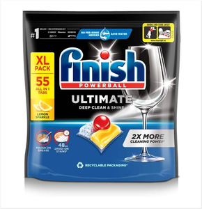 Pastillas para Lavavajillas Finish Ultimate All in One Lemon, Paquete de 55 - Product Image 1