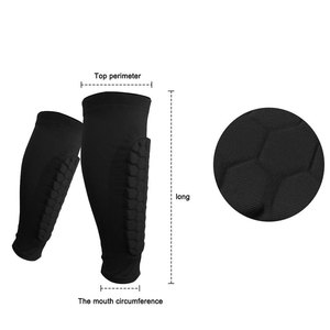 1 Pair Soccer Shin Guards Shin <b>Pads</b> for Kids Youth Adult, Football Shin Guard Socks Sleeves with <b>Foam</b>, Calf Compression Sleeve - Product Image 4
