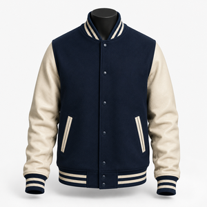 Chaqueta Varsity 100% Lana, Chaqueta de Béisbol Varsity, Chaqueta Bomber Universitaria Bordada - Product Image 1