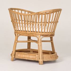 Lit bébé en rotin robuste, berceau en bois durable, fabrication directe d'usine. - Product Image 3