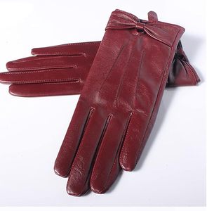 Leather fashion <b>Gloves</b> Thin Lined Soft Warm <b>glove</b> - Product Image 1