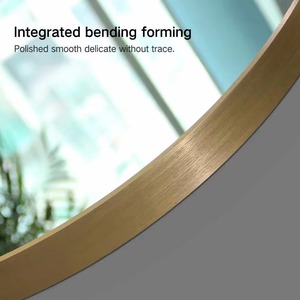 Round Metal Frame Handmade Contemporary Wall <b>Mirror</b> with Hand-Polished Edge REHMAN <b>CRAFT</b> - Product Image 3