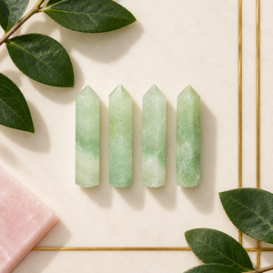 Tour de cristal de quartz fraise vert naturel poli, pierre précieuse pour la décoration intérieure et la collection de cadeaux - Product Image 4