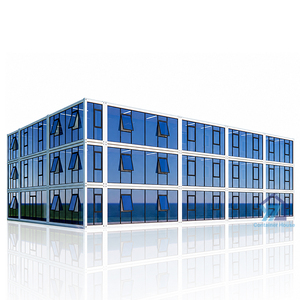 Maison modulaire moderne en conteneur, isolée et écoénergétique, avec panneaux sandwich préfabriqués, fenêtres à double vitrage, pour habitation ou bureau. - Product Image 6