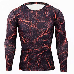 High Quality Custom Made <b>Men</b> <b>Compression</b> <b>Shirt</b> / <b>Men's</b> Gym Wear Running Fitness Wear Tops Club <b>Compression</b> Jersey - Product Image 4