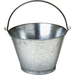 Cubo de Acero Galvanizado al por Mayor con Asa de Alambre, Cubo de Metal Plateado para Limpieza del Hogar, Jardín y Macetas, Proveedor - Product Image 1