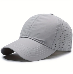 Casquette de sport classique en microfibre douce et coton, taille ajustable, non structurée, séchage rapide, réfléchissante, pour la course à pied - Product Image 1
