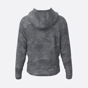 เสื้อฮู้ดดี้ผู้ชายแขนยาวทรงสลิมฟิต ผ้าฟลีซโพลีเอสเตอร์ 100% แห้งเร็ว เป็นมิตรกับสิ่งแวดล้อม ระบายอากาศได้ดี เหมาะสำหรับใส่เป็นเสื้อนอก ลายพราง สำหรับฤดูหนาวที่อบอุ่น - Product Image 6