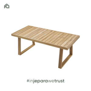 Minimalist Design <b>Square</b> Dining <b>Table</b> Made Teak Wood Eco-Friendly Durable Water Resistant Easy Clean Commercial Outdoor - Product Image 3