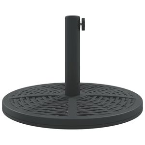 Base de parasol de patio durable en polyéthylène et béton, 26,5 lb, noire - Product Image 5