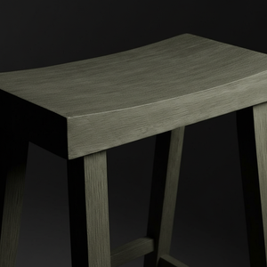 Tabouret de bar haut en bois d'hévéa massif, rond, moderne, minimaliste, mobilier de maison durable et léger - Product Image 5