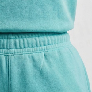 Ensemble tricoté 2 pièces pour femme : T-shirt à manches courtes et short au-dessus du genou, couleur unie, col rond, coupe ample, tenue décontractée printemps-été - Product Image 5