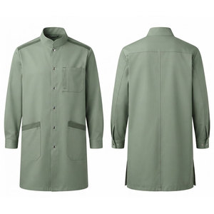 Blouse de travail de laboratoire sur mesure avec boutons-pression sur le devant, manches longues confortables, plusieurs poches et une coupe raffinée - Product Image 1