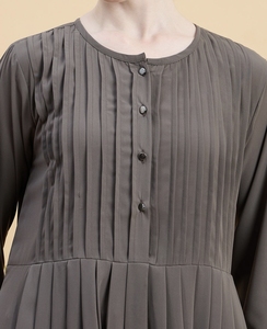 Nouvelle Abaya Traditionnelle Islamique Noire Magnifique pour Femme, Style Saoudien, en Polyester Respirant, Longueur Cheville, Collection Printemps 2026, Dubaï - Product Image 4