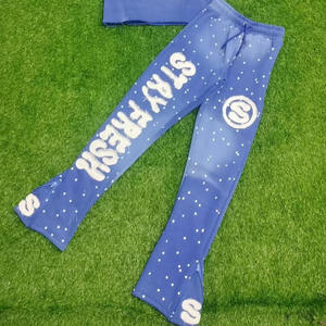 Chándal Unisex Cómodo de Peso Medio con Diseño de Logotipo de Marca, Bordado Desgastado, Estilo Clásico y Gráficos Urbanos - Product Image 5