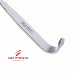 Tenacule trachéal Jackson 14,5 cm, instrument chirurgical ORL en acier inoxydable, réutilisable - Product Image 3