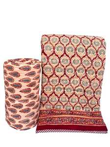 Edredón King Size de Doble Cara, Edredones de Algodón Puro con Hermoso Diseño Estampado a Mano, Proveedor Mayorista para Tiendas de Decoración del Hogar - Product Image 1