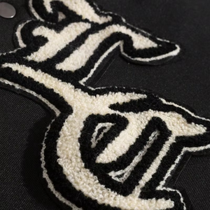 OEM Men's High Quality Thick Wool Winter College Bomber <b>Jacket</b> Custom Logo Streetwear Varsity Style Chenille Embroidery <b>Patches</b> - Product Image 5