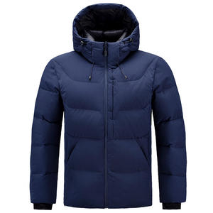 Fully Customized <b>Men's</b> <b>Waterproof</b> Canvas Puffer <b>Jackets</b> Polyester Wadding Filled <b>Winter</b> DDP Shipping - Product Image 6