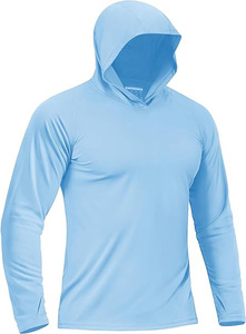 Chemises de pêche à manches longues personnalisées avec logo, protection UV UPF 50, imperméables, respirantes, coupe-vent, séchage rapide, 100% polyester - Product Image 6