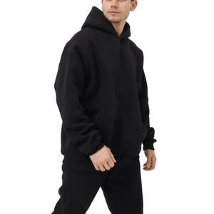 Sweat à capuche en coton et élasthanne de coupe standard avec logo personnalisé pour hommes, fermeture à glissière épaisse, écologique BD - Product Image 5