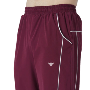 Pantalon de survêtement unisexe personnalisé taille haute jambe large, taille élastique, logo, respirant, séchage rapide, 100 % polyester, pour entraînement, gym, fitness - Product Image 5