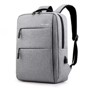 Minimalist <b>Black</b> Nylon <b>Backpack</b> with Zipper Closure and Computer Interlayer for Unisex Use Wholesale Bag Supplier Large Capacity - Product Image 4
