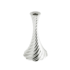 Wholesale Modern Silver Finish Candle Holder <b>Cast</b> Aluminum Home Decorative Candle Stick Holder Handmade Customized - Product Image 1