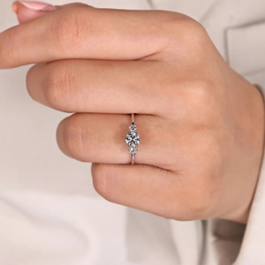 Produit tendance - Bague de fiançailles et de mariage en or jaune 14 carats avec diamant rond de 0,65 carat cultivé en laboratoire - Product Image 1