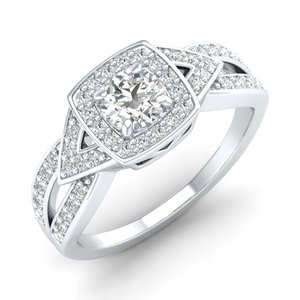 REYES Hot Selling 925 Sterling <b>Silver</b> Moissanite Engagement <b>Solitaire</b> <b>Ring</b> Luxury Exclusive Designer Party Wear Fine Jewelry - Product Image 5