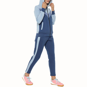 Conjunto Deportivo de Otoño para Mujer, de Terciopelo Morado, 2 Piezas, Sudadera con Cierre y Pantalones, Ligero, Transpirable y Absorbente de Sudor - Product Image 2