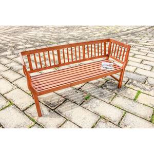 Banc de parc moderne en bois d'acacia avec dossier solide Mobilier d'extérieur traditionnel pour cour, jardin, patio, école, villa, Offre Spéciale - Product Image 4